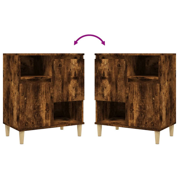 Räuchereiche-Kommoden Dolenga 60x35x70cm (3 Stk., Holz)