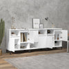 Weißer Beistellschrank Bogat 60x35x70cm (3-türig aus Holz)