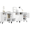 Weißer Beistellschrank Bogat 60x35x70cm (3-türig aus Holz)