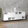 Weißer Beistellschrank Bogat 60x35x70cm (3-türig aus Holz)