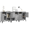 Betongraue Kommoden Bogat 60x35x70cm (3 Stück Holz)