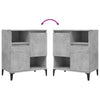 Betongraue Kommoden Bogat 60x35x70cm (3 Stück Holz)