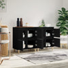 Schwarze Sideboards Ortvin 60x35x70cm (2 Stück, Holz)