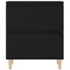 Schwarze Sideboards Ortvin 60x35x70cm (2 Stück, Holz)