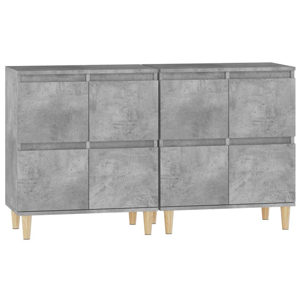 Betongraue Sideboards Ortvin 60x35x70cm (2 Stück Holz)