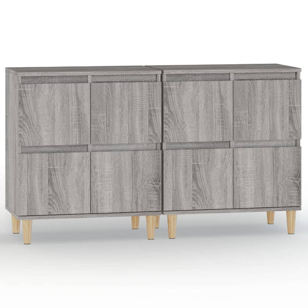 Graue Kommode Ortvin 60x35x70cm (2 Stück Holz)