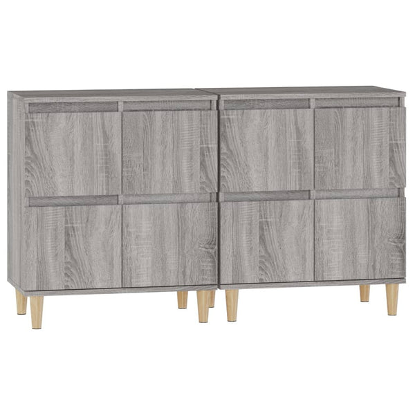 Graue Kommode Ortvin 60x35x70cm (2 Stück Holz)