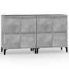 Betongraue Kommoden Sharyn 60x35x70cm (2 Stück, Holz)