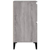 Grauer Beistellschrank Sharyn 60x35x70cm (2 Stück, Holz)