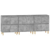 Betongraue Kommoden Ortvin 60x35x70cm (3 Stück Holz)