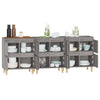 Grauer Beistellschrank Ortvin 60x35x70cm (3 St., Holz)