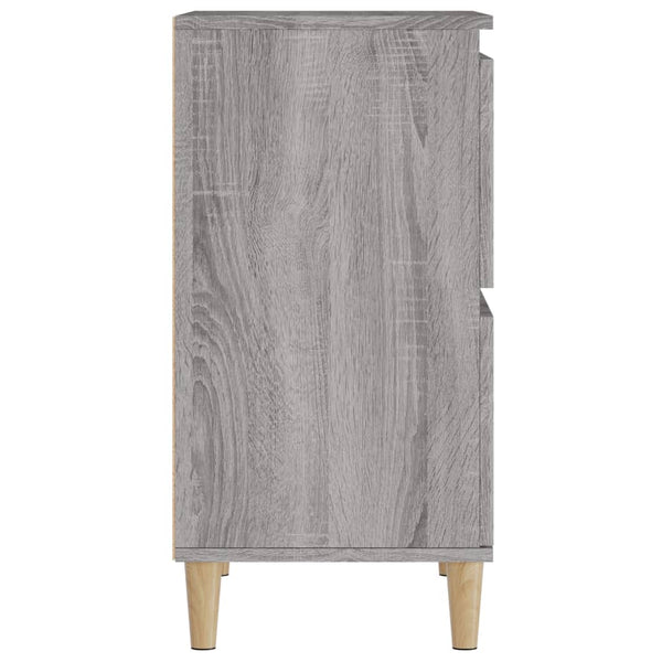 Grauer Beistellschrank Ortvin 60x35x70cm (3 St., Holz)