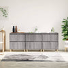Grauer Beistellschrank Ortvin 60x35x70cm (3 St., Holz)