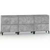 Betongraue Sideboards Sharyn 60x35x70cm (3 Stück Holz)