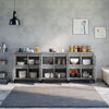 Betongraue Sideboards Sharyn 60x35x70cm (3 Stück Holz)