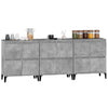 Betongraue Sideboards Sharyn 60x35x70cm (3 Stück Holz)