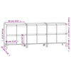 Betongraue Sideboards Sharyn 60x35x70cm (3 Stück Holz)
