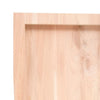 Unbehandelte Tischplatte Tatjana 60x40x(2-6)cm (Massivholz Eiche)