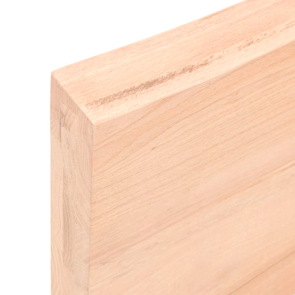 Unbehandelte Tischplatte Tatjana 60x40x(2-6)cm (Massivholz Eiche)