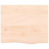 Unbehandelte Tischplatte Tatjana 60x50x2cm (Massivholz Eiche)