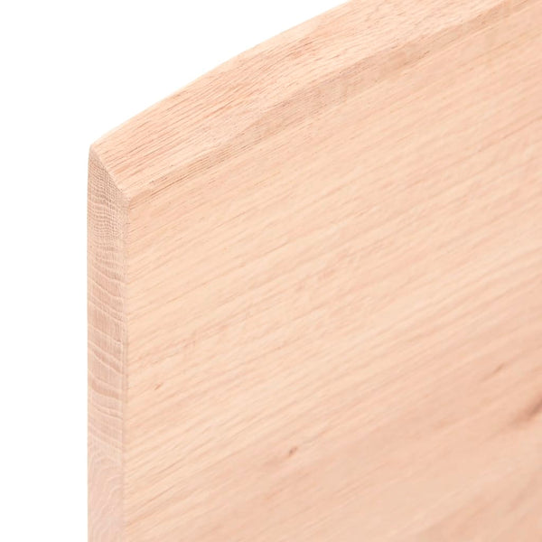 Unbehandelte Tischplatte Tatjana 60x50x2cm (Massivholz Eiche)