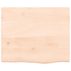 Unbehandelte Tischplatte Tatjana 60x50x(2-4)cm (massive Eiche)