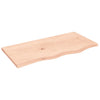 Unbehandelte Tischplatte Tatjana 80x40x2cm (massive Eiche)