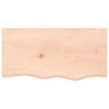 Unbehandelte Tischplatte Tatjana 80x40x2cm (massive Eiche)