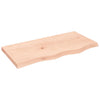 Unbehandelte Tischplatte Tatjana 80x40x(2-4)cm (vollmassive Eiche)