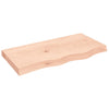Unbehandelte Tischplatte Tatjana 80x40x(2-6)cm (Massiv Eiche)