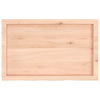 Unbehandelte Tischplatte Tatjana 80x50x(2-6)cm (Massivholz Eiche)