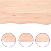 Unbehandelte Tischplatte Tatjana 80x50x(2-6)cm (Massivholz Eiche)