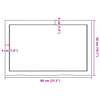 Unbehandelte Tischplatte Tatjana 80x50x(2-6)cm (Massivholz Eiche)