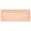 Unbehandelte Tischplatte Tatjana 100x40x(2-4)cm (massive Eiche)
