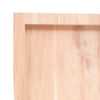 Unbehandelte Tischplatte Tatjana 100x40x(2-4)cm (massive Eiche)