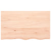 Unbehandelte Tischplatte Tatjana 100x60x2cm (Massivholz Eiche)