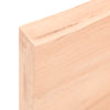 Unbehandelte Tischplatte Tatjana 100x60x2cm (Massivholz Eiche)