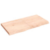 Unbehandelte Tischplatte Tatjana 120x60x(2-6)cm (Massivholz Eiche)