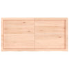 Unbehandelte Tischplatte Tatjana 120x60x(2-6)cm (Massivholz Eiche)