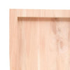 Unbehandelte Tischplatte Tatjana 120x60x(2-6)cm (Massivholz Eiche)
