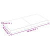 Unbehandelte Tischplatte Tatjana 120x60x(2-6)cm (Massivholz Eiche)