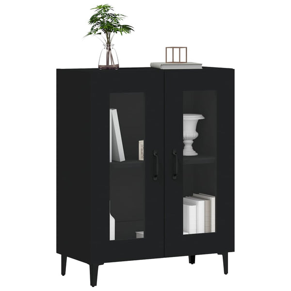 Schwarze Kommode Caragyov 69,5x34x90cm (Holz)