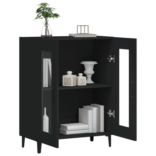 Schwarze Kommode Caragyov 69,5x34x90cm (Holz)