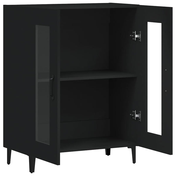 Schwarze Kommode Caragyov 69,5x34x90cm (Holz)