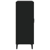 Schwarze Kommode Caragyov 69,5x34x90cm (Holz)