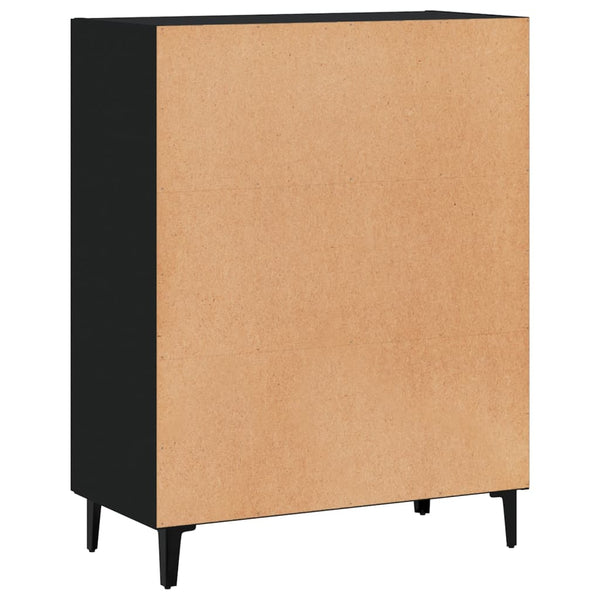 Schwarze Kommode Caragyov 69,5x34x90cm (Holz)