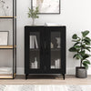 Schwarze Kommode Caragyov 69,5x34x90cm (Holz)