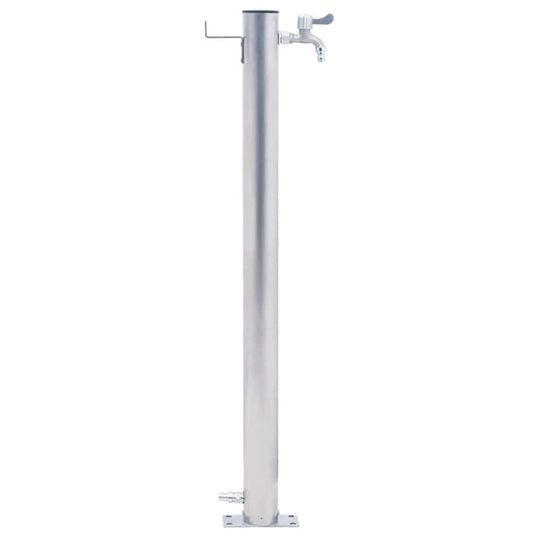Edelstahl Wasserzapfstelle Iasin 100cm (rund)