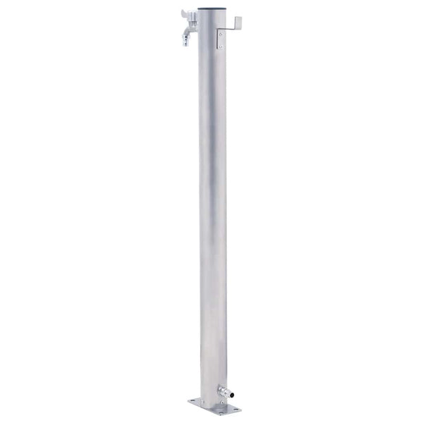 Edelstahl Wasserzapfstelle Iasin 100cm (rund)