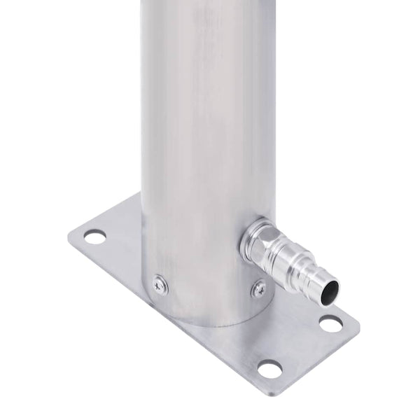 Edelstahl Wasserzapfstelle Iasin 100cm (rund)